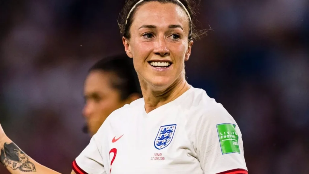 Lucy Bronze playing for England Women's Soccer Team