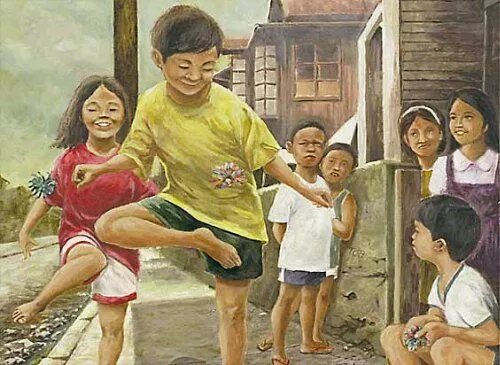 young boys and girls happy while playing sport